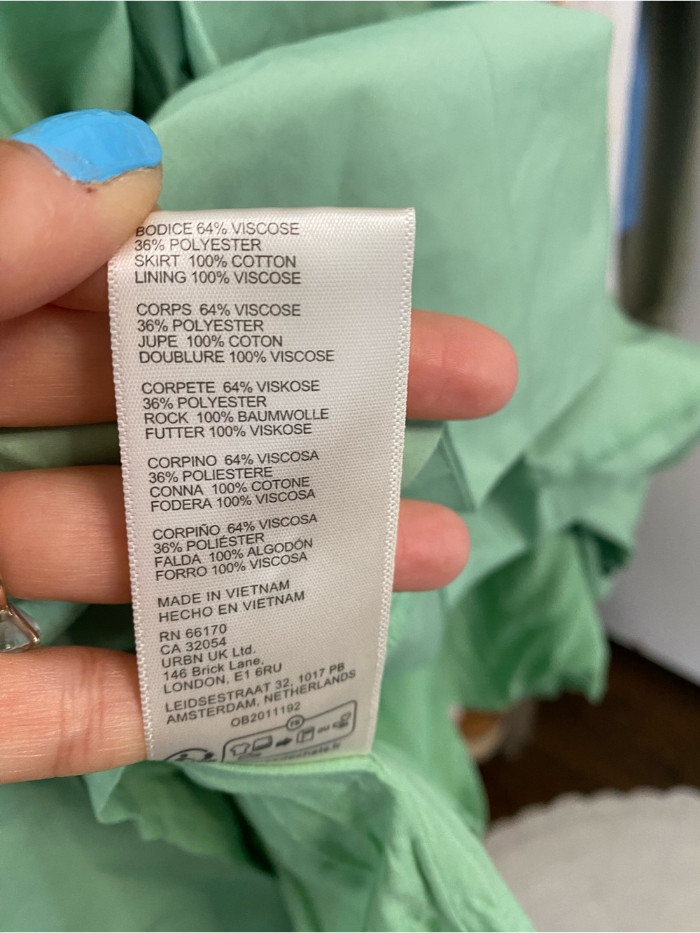 FREE PEOPLE Mint Ribbed Razor Back Pear Shape Sun Dress! 👗 - Picture 16 of 16